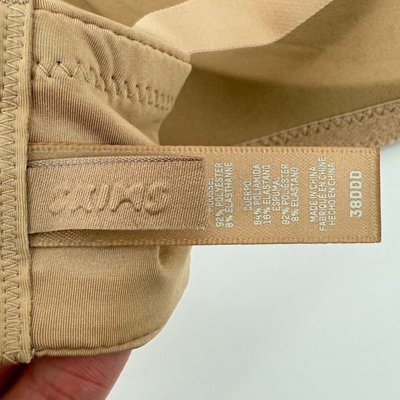 Skims‎ Wireless Form T-Shirt Demi Bra Ochre Nude 38DDD Molded Cups Adjustable - Picture 6 of 10